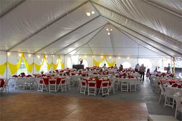 Frame tent rental from Amerevent in St. Louis.